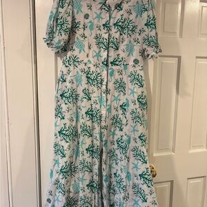 Charlee Cotton Block Print dress